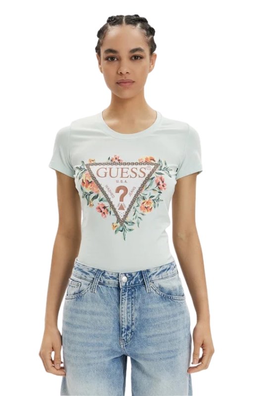 Tee shirt  Guess jeans W4GI24 J1314 A72C MISTY TEAL