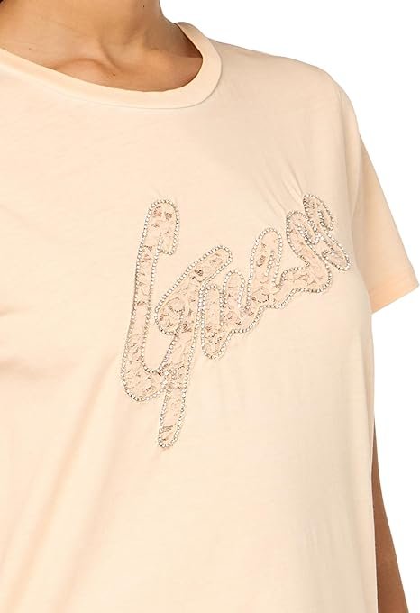 Tee shirt  Guess jeans W4RI25 K9RM1 F6AG PEACH SKY MULTI
