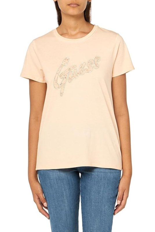 Tee shirt  Guess jeans W4RI25 K9RM1 F6AG PEACH SKY MULTI