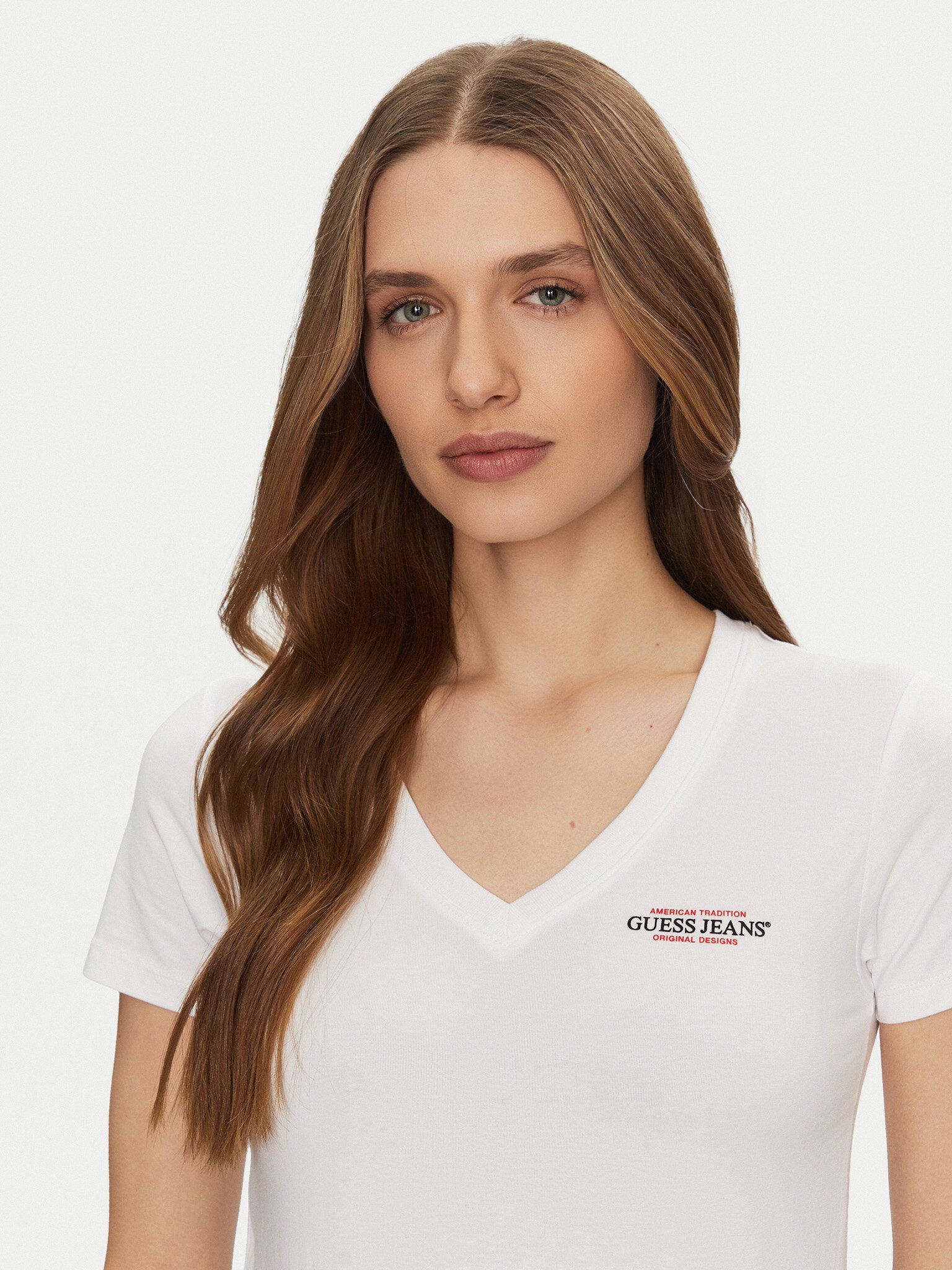 Tee shirt  Guess jeans W4YI23 J1314 G011 Pure White
