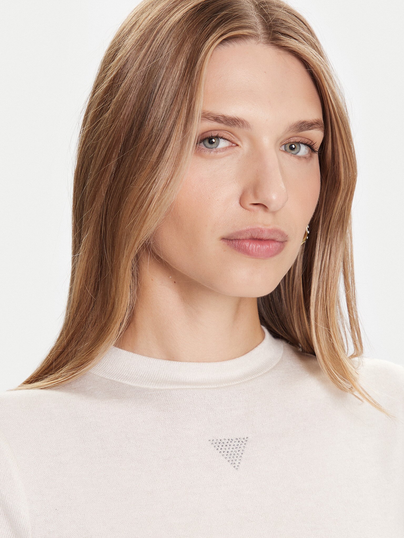 Tee shirt  Guess jeans W5BP07 KCGM2 G012 CREAM WHITE