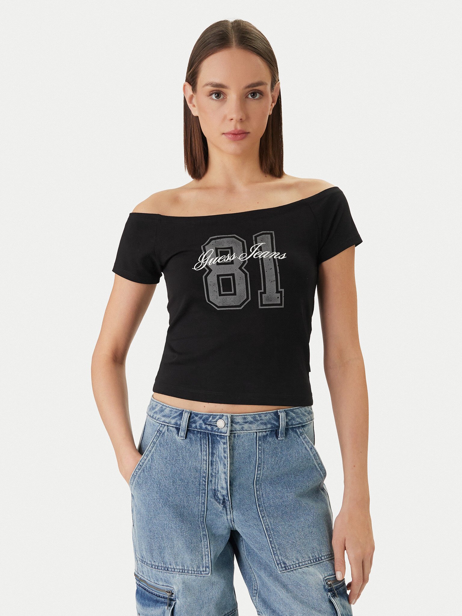 Tee shirt  Guess jeans W6GI07 J1314 JBLK Jet Black A996