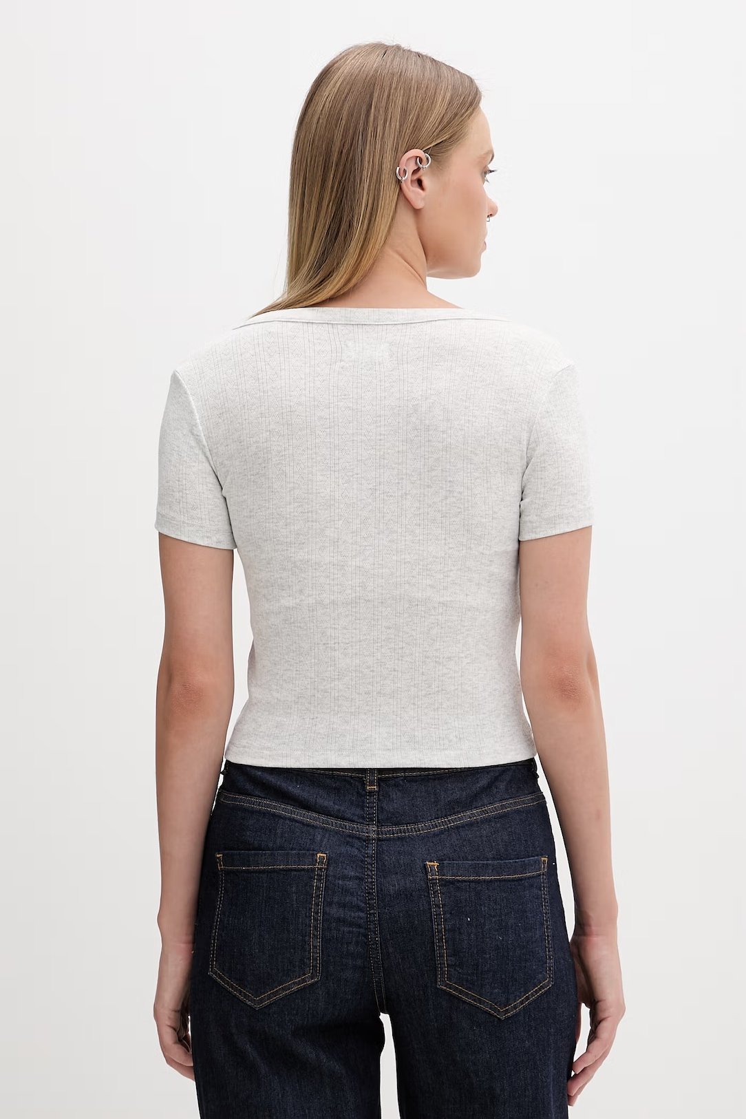 Top   Guess jeans W6GPB6 KG372 H91N GJ LT GREY HEATHER