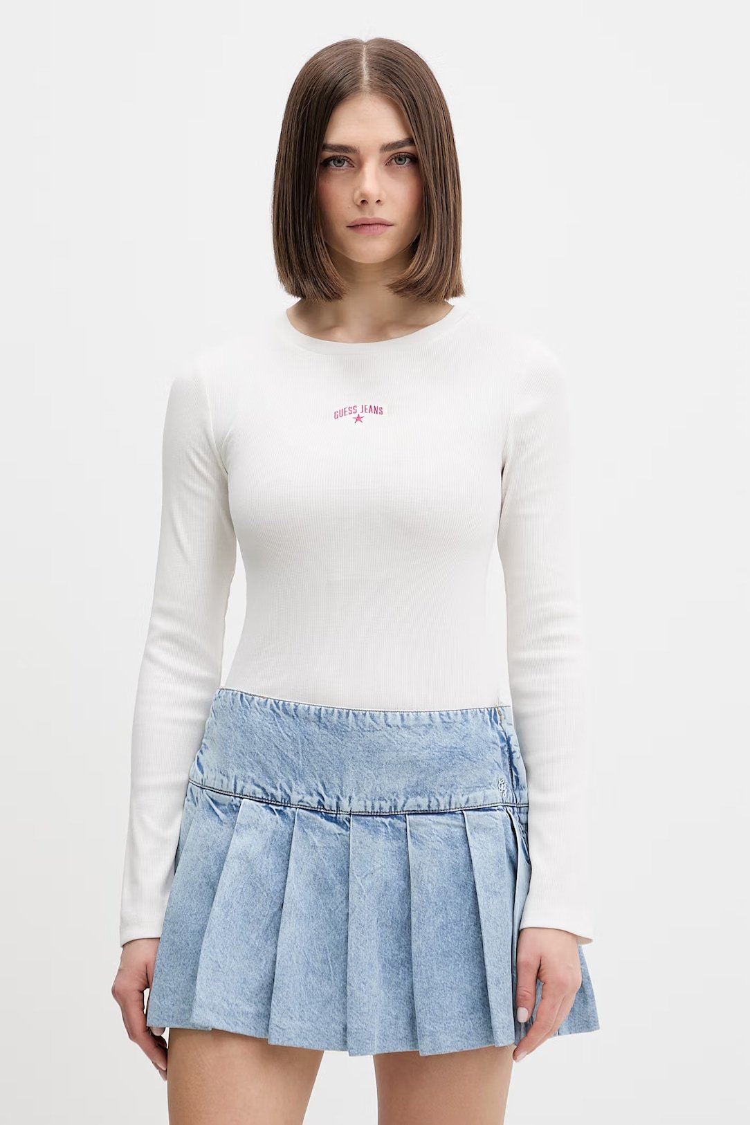 Top   Guess jeans W6GPZ4 KA0H1 G046 ALABASTER WHITE