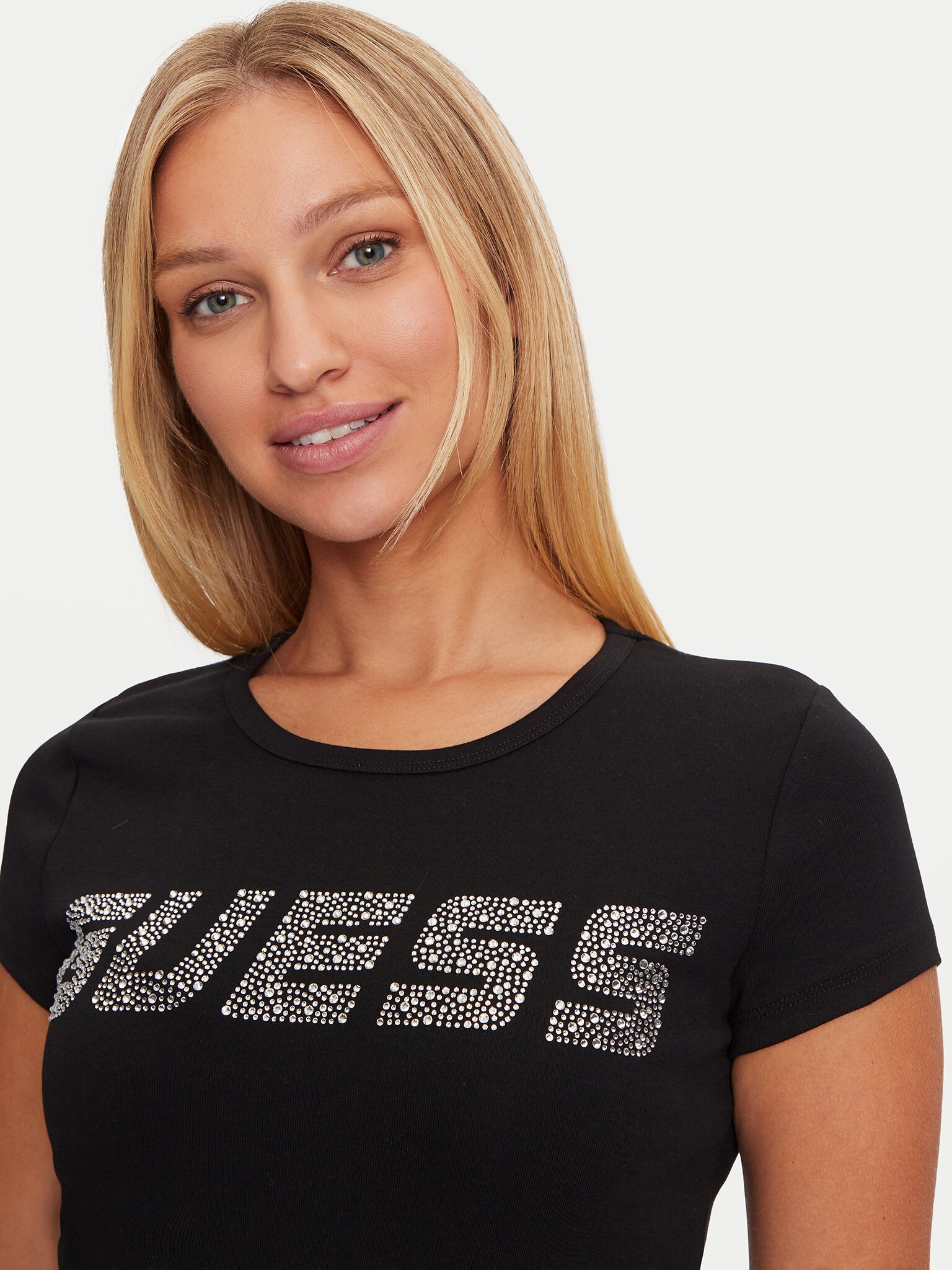 Tee shirt  Guess jeans V4BI16 KCIV1 JBLK Jet Black A996