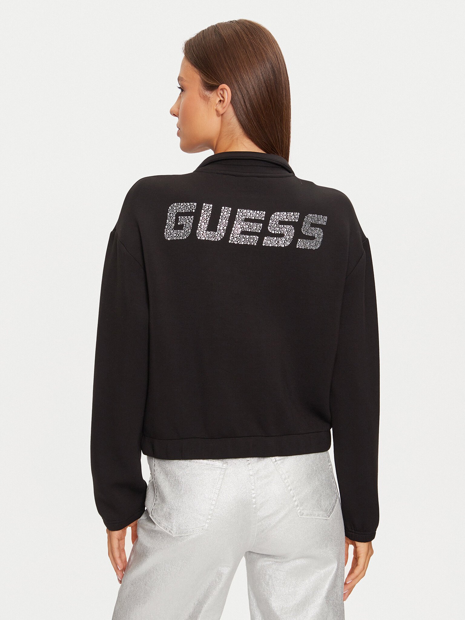 Sweat / sweat zippé  Guess jeans V4BQ14 K7UW2 JBLK Jet Black A996