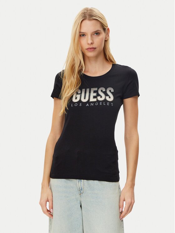 Tee shirt  Guess jeans W5GI14 J1314 JBLK Jet Black A996
