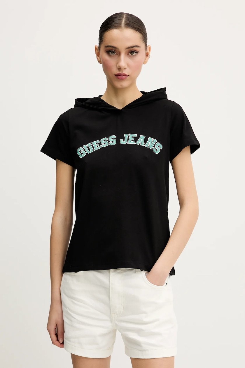 Tee shirt  Guess jeans W5GP28 J1314 JBLK Jet Black A996