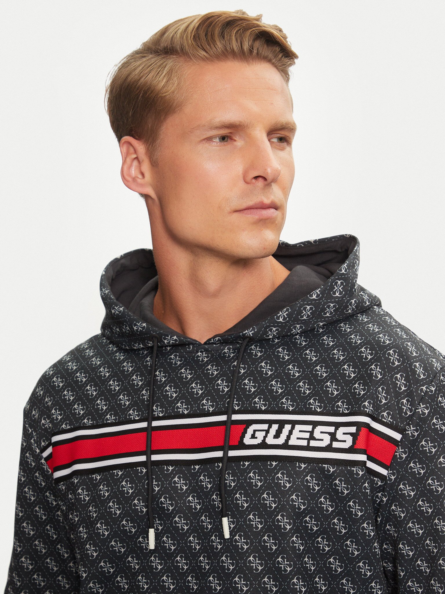 Sweatshirts  Guess jeans Z4BQ30 FL04Q P9QC 4G AOP JET BLACK