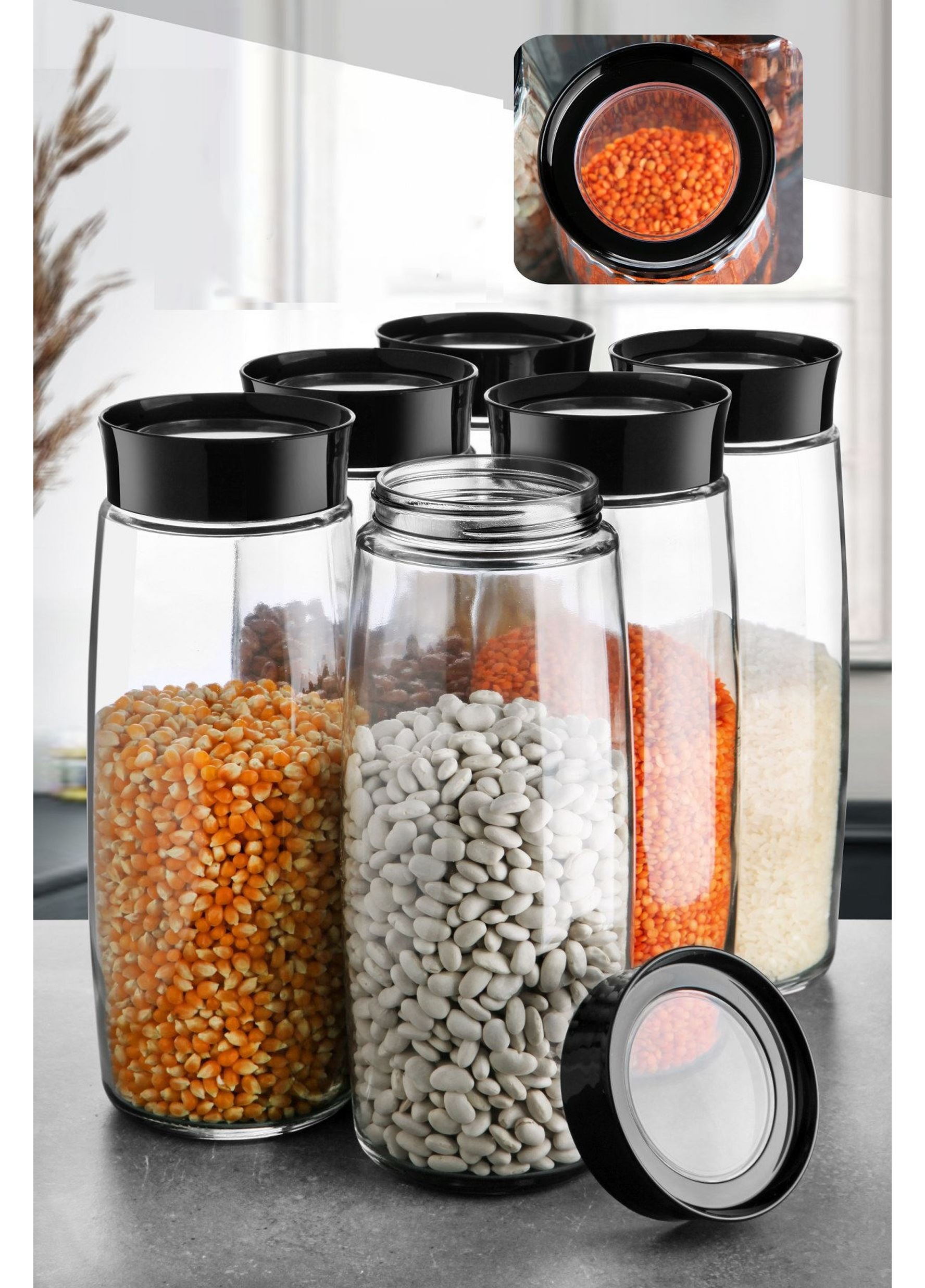 Bocaux, pots et bonbonnières  Hermia 430KSV1533 Transparent