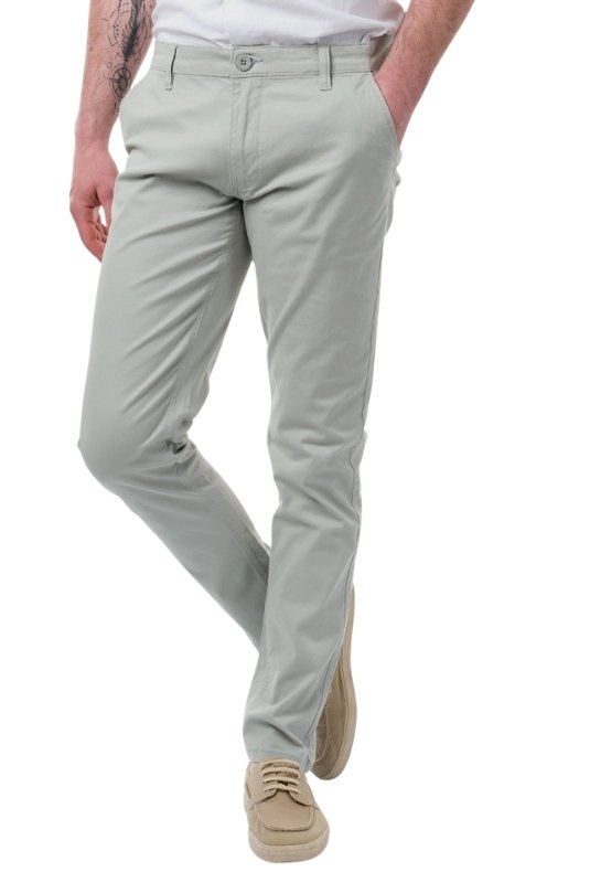 Pantalons chino/citadin  Hopenlife RIKA AQUA GRIS