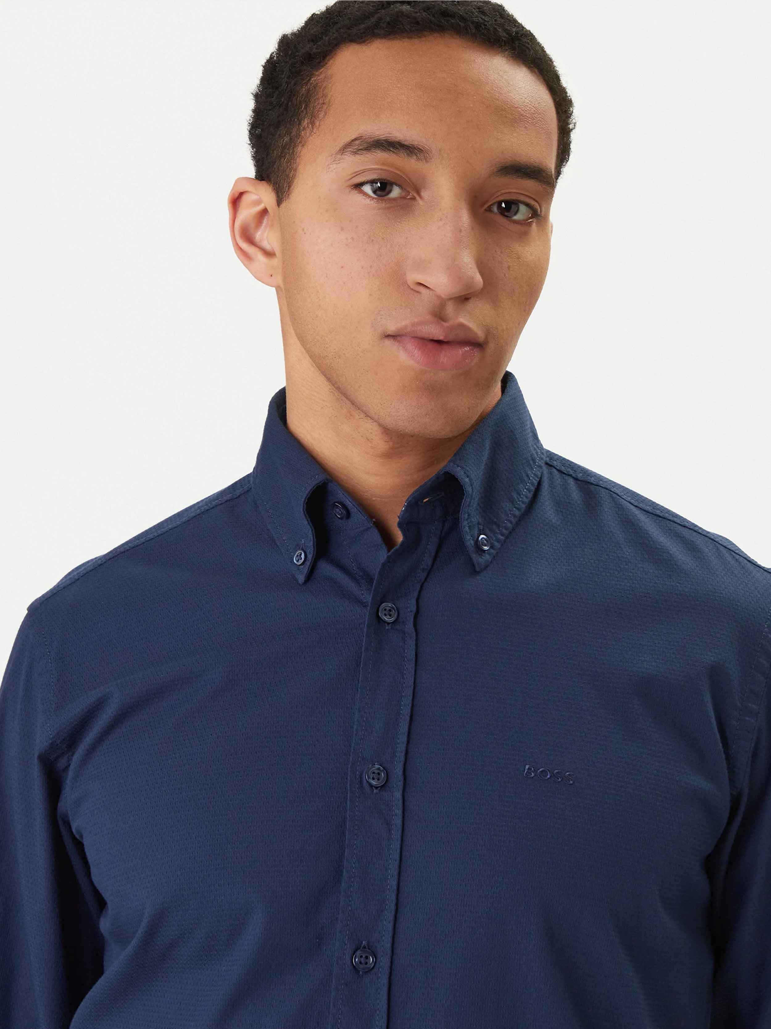 Chemises manches longues  Hugo boss 50553001 464 Open Blue