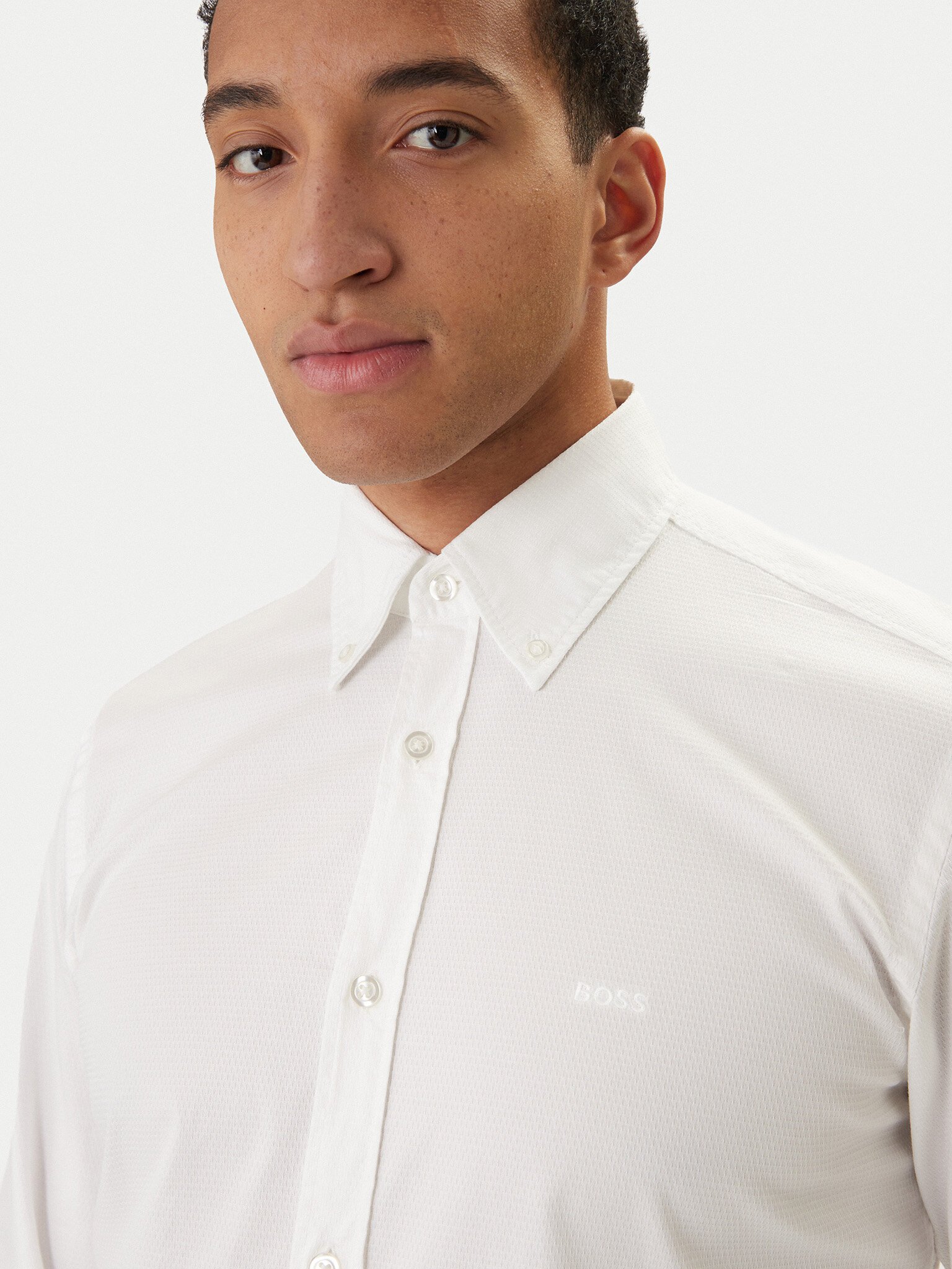 Chemises manches longues  Hugo boss 50553001 101 Natural