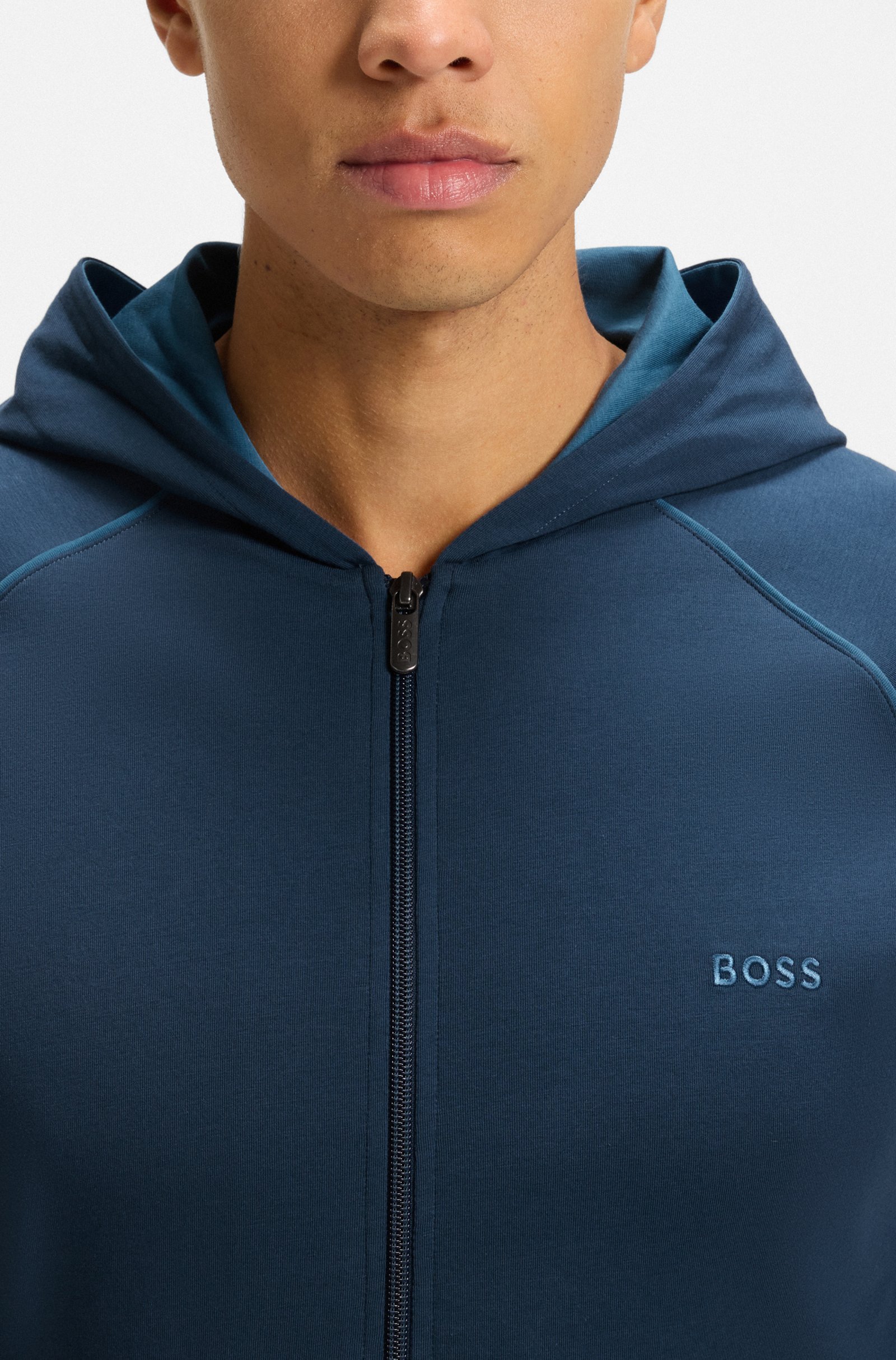 Gilets  Hugo boss 50515313 480 Open Blue
