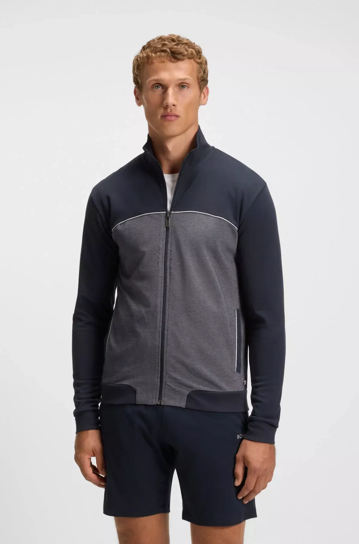 Sweats zippés  Hugo boss 50545567 403 Dark Blue