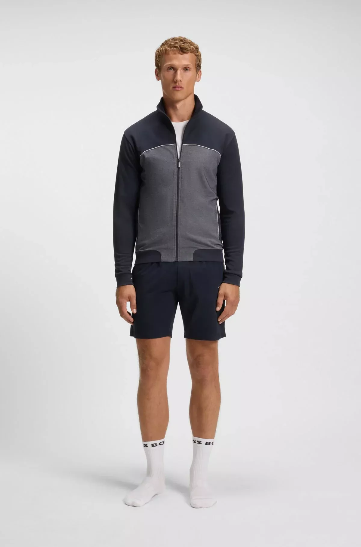 Sweats zippés  Hugo boss 50545567 403 Dark Blue