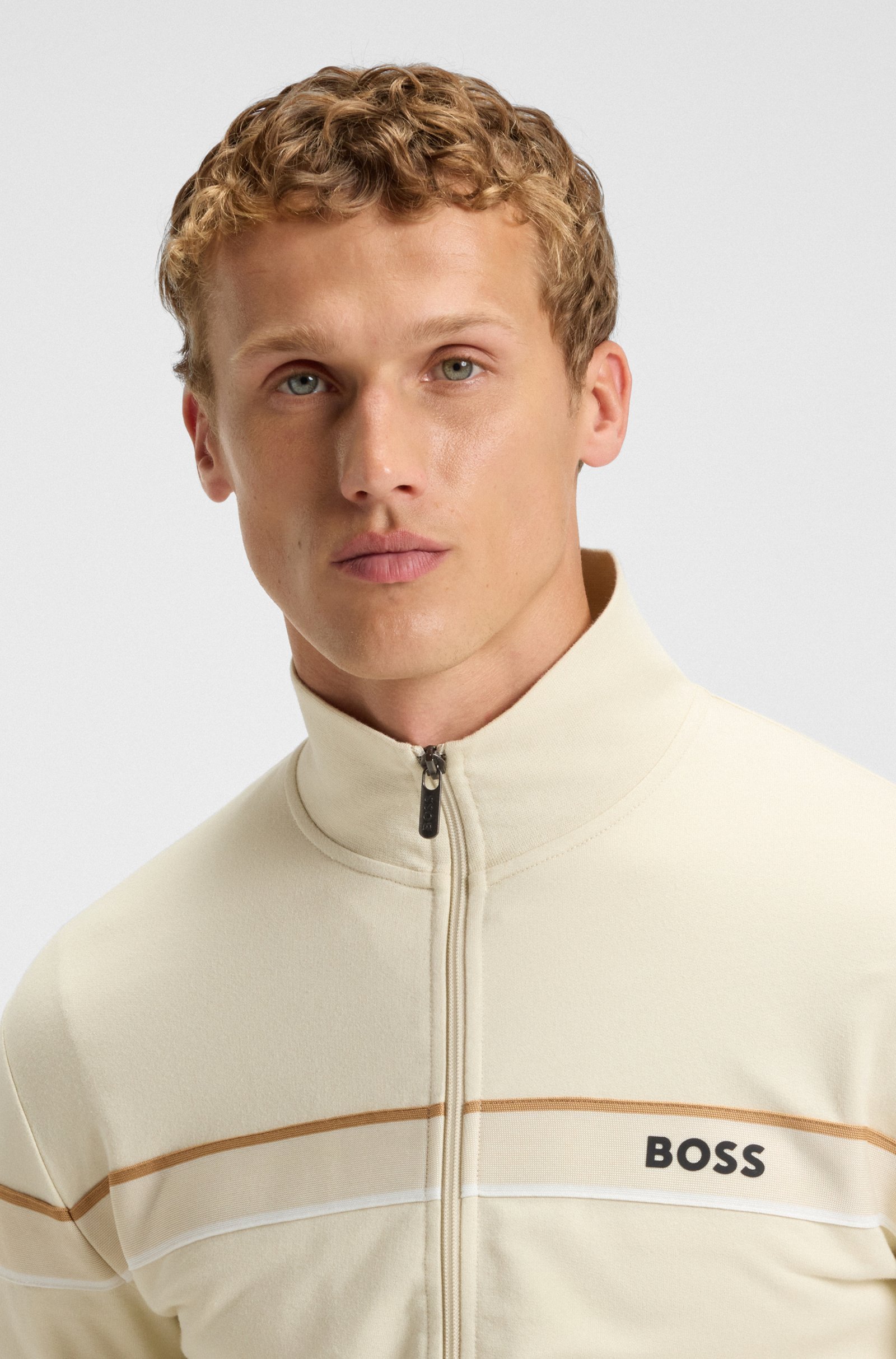 Sweats zippés  Hugo boss 50550612 131 Open White