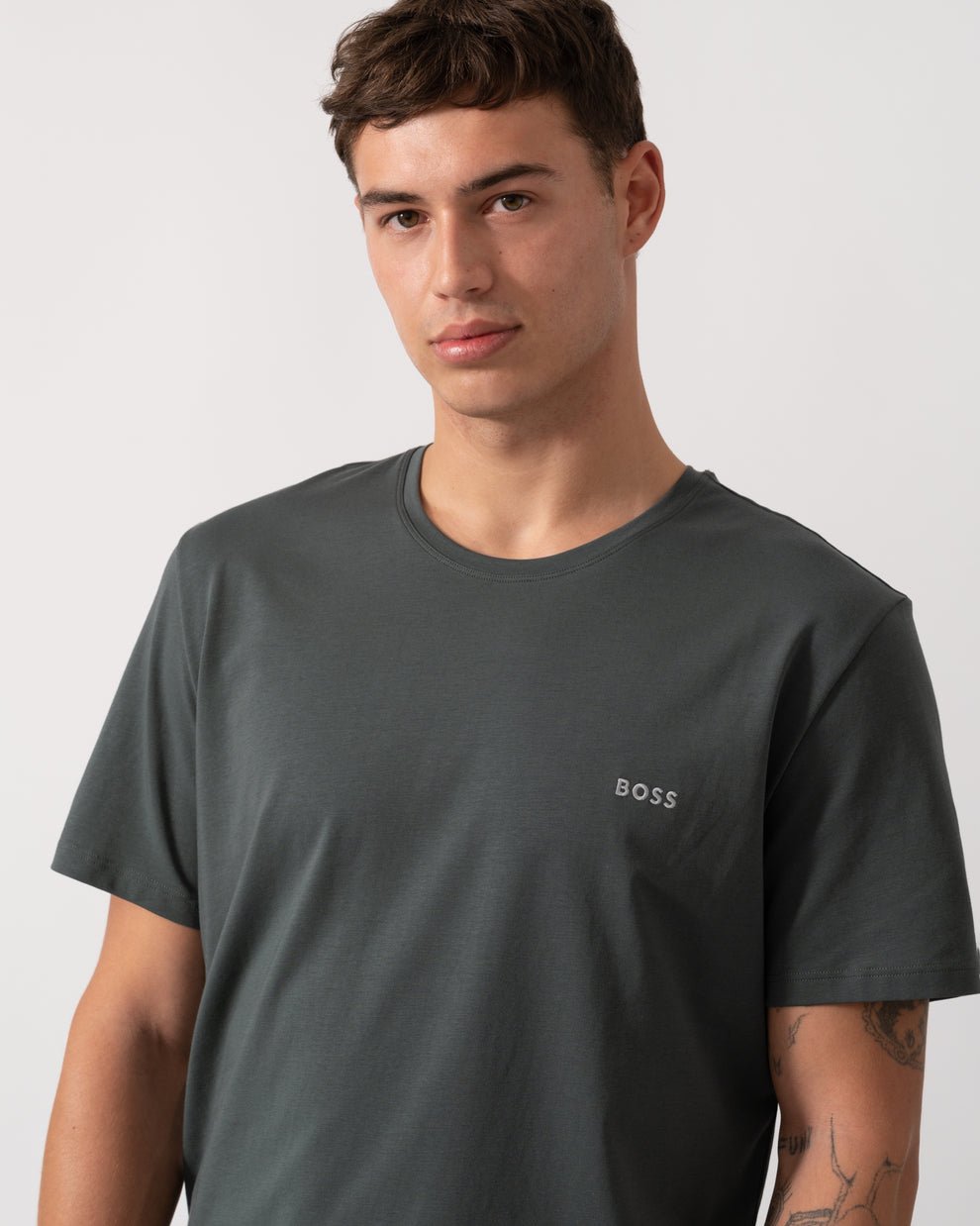 T-S manches courtes  Hugo boss 50515312 345 Open Grey