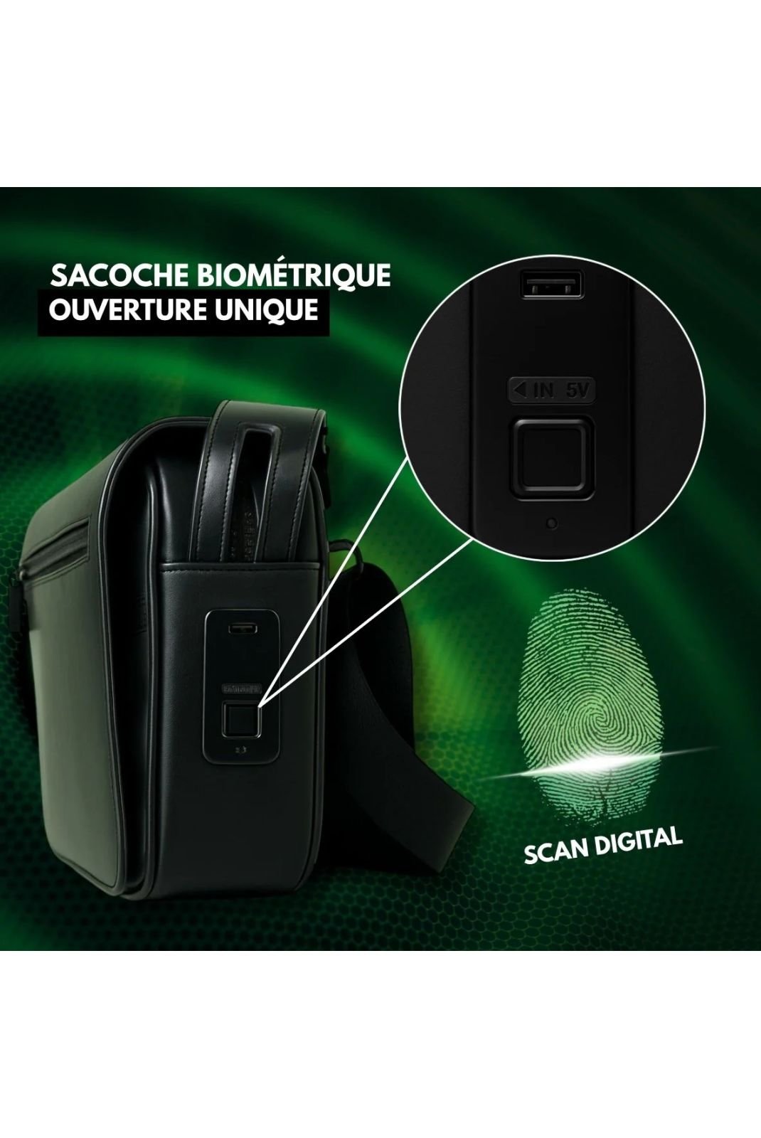 Sacs à bandoulière  IMAN PARIS IPSCBIO Noir