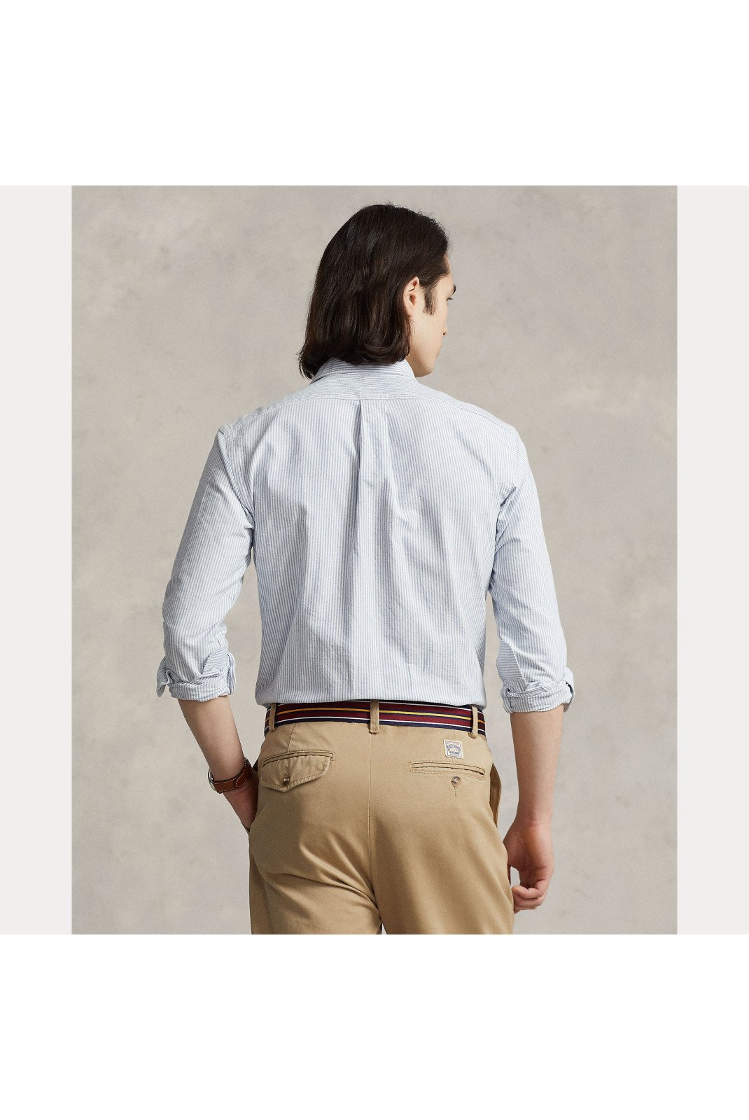 Chemises manches longues  Ralph lauren 710792041004_Blanc_Bleu 