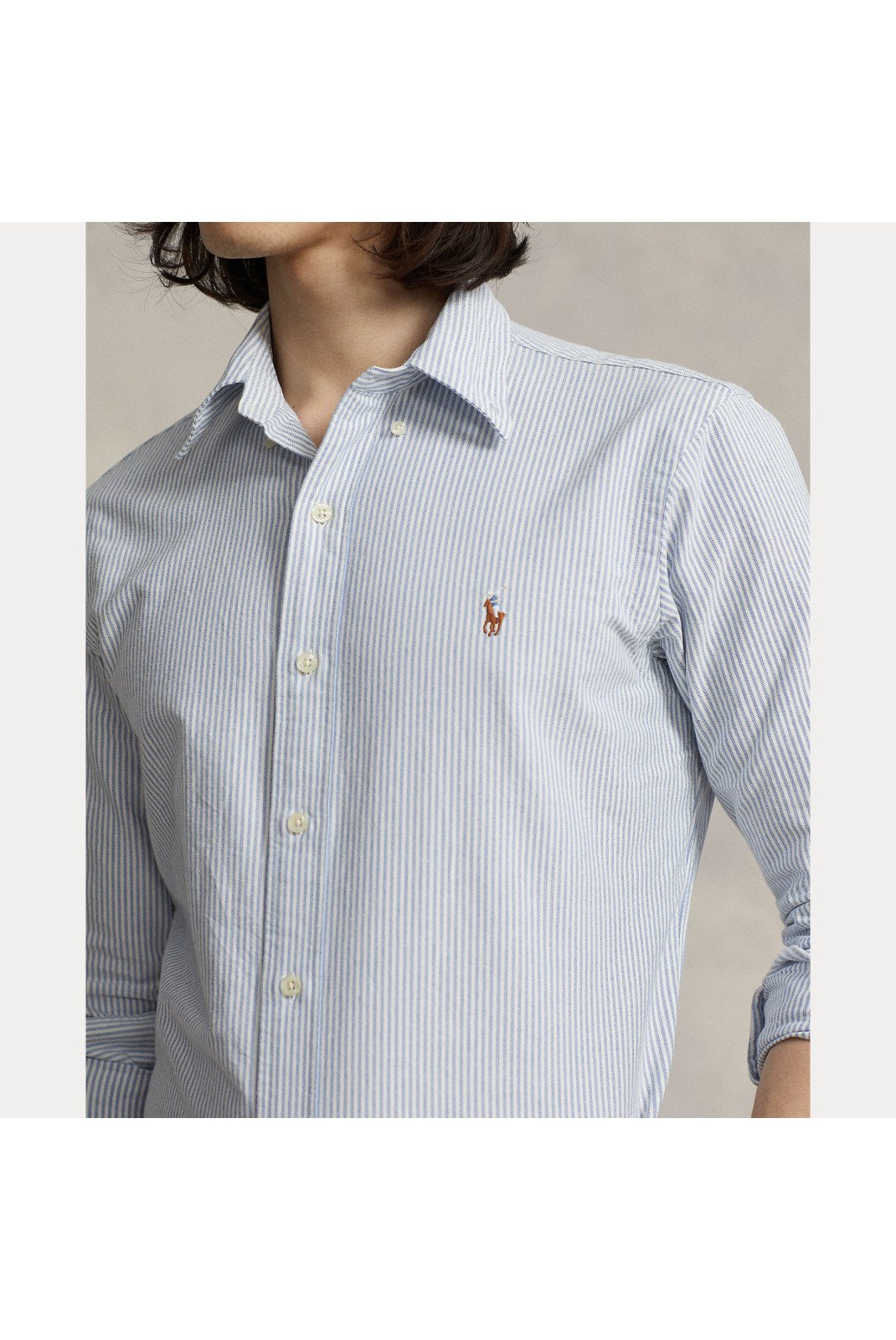 Chemises manches longues  Ralph lauren 710792041004_Blanc_Bleu 