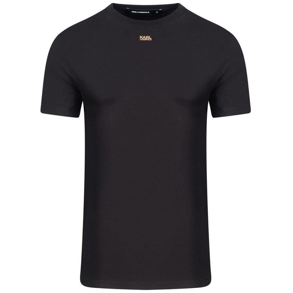 T-S manches courtes  Karl lagerfeld 755058 552235 160 Black doré