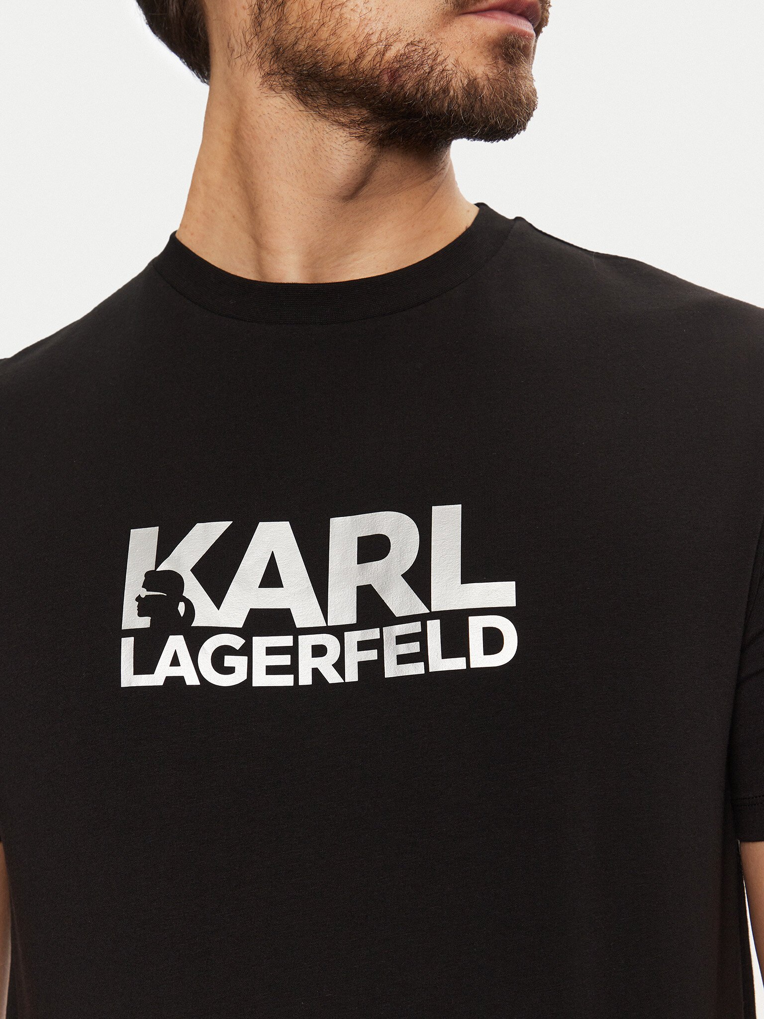 T-S manches courtes  Karl lagerfeld 755087 551235 910 BLACK SILVER
