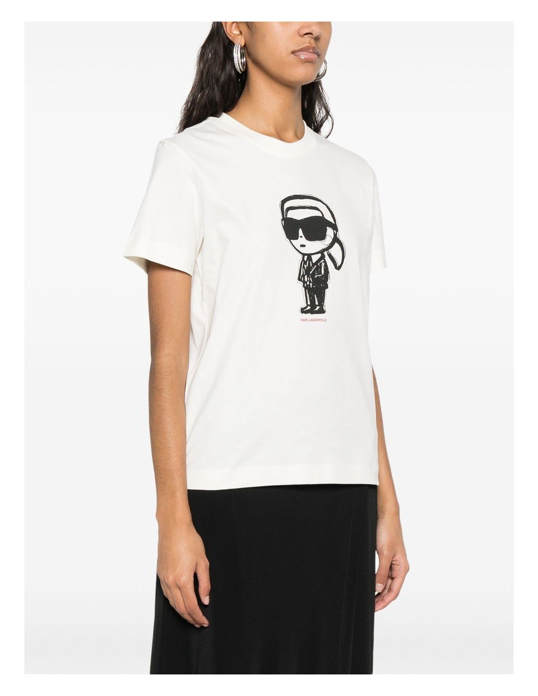 Tee shirt  Karl lagerfeld A1W17126 B09 Cannoli Cream