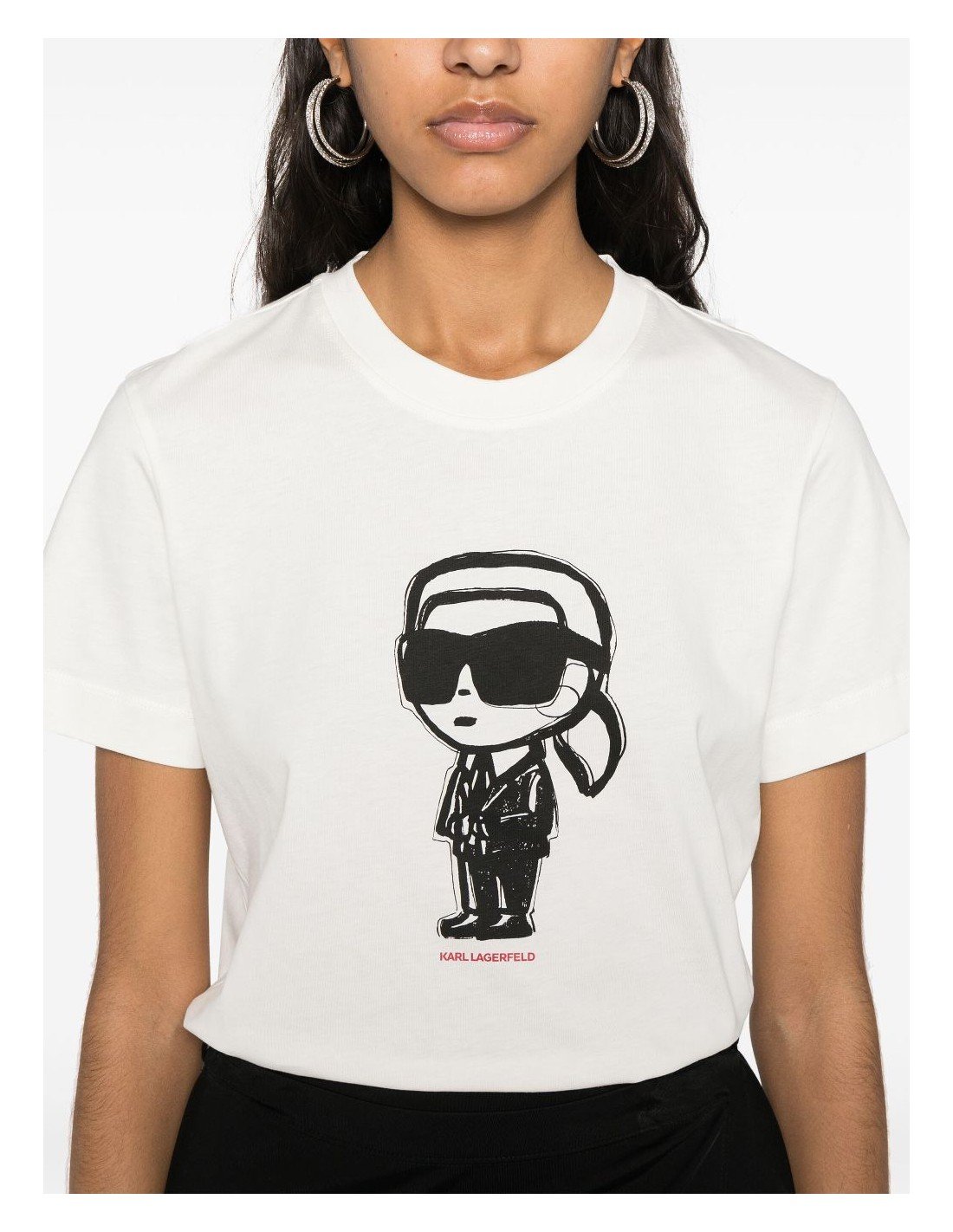 Tee shirt  Karl lagerfeld A1W17126 B09 Cannoli Cream
