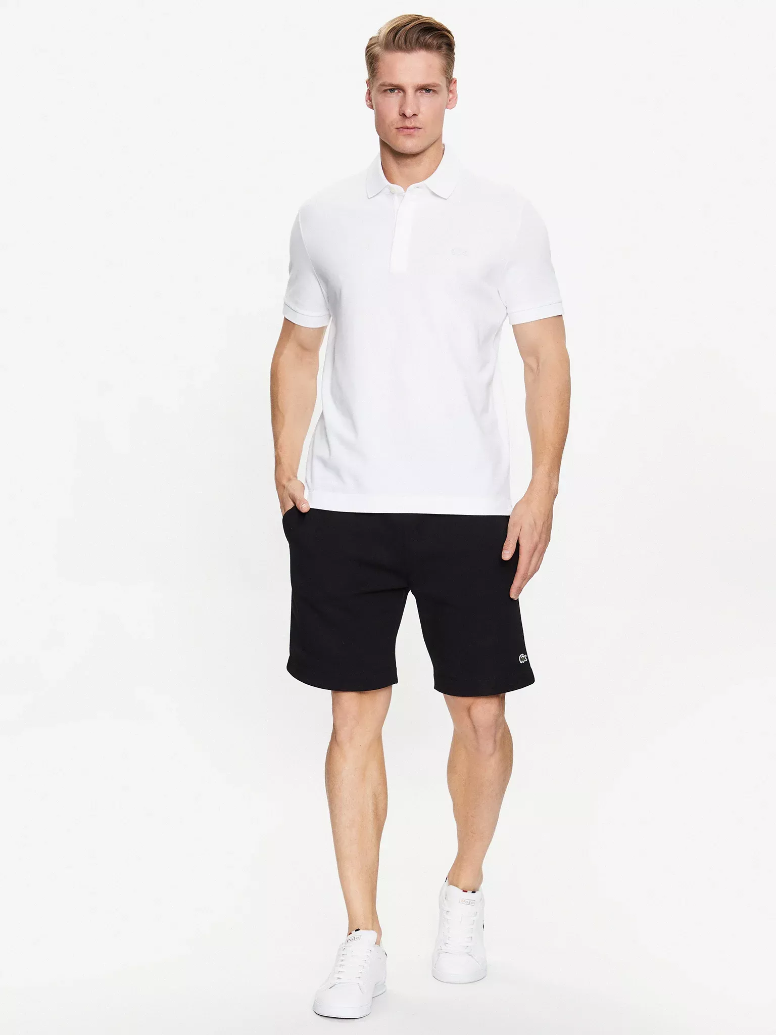 Polos manches courtes  Lacoste PH5522 001 White
