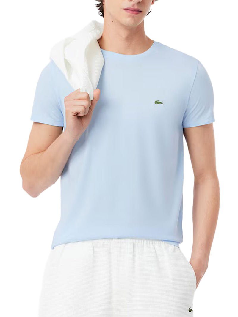 T-S manches courtes  Lacoste TH6709 T01 BLEU CLAIR
