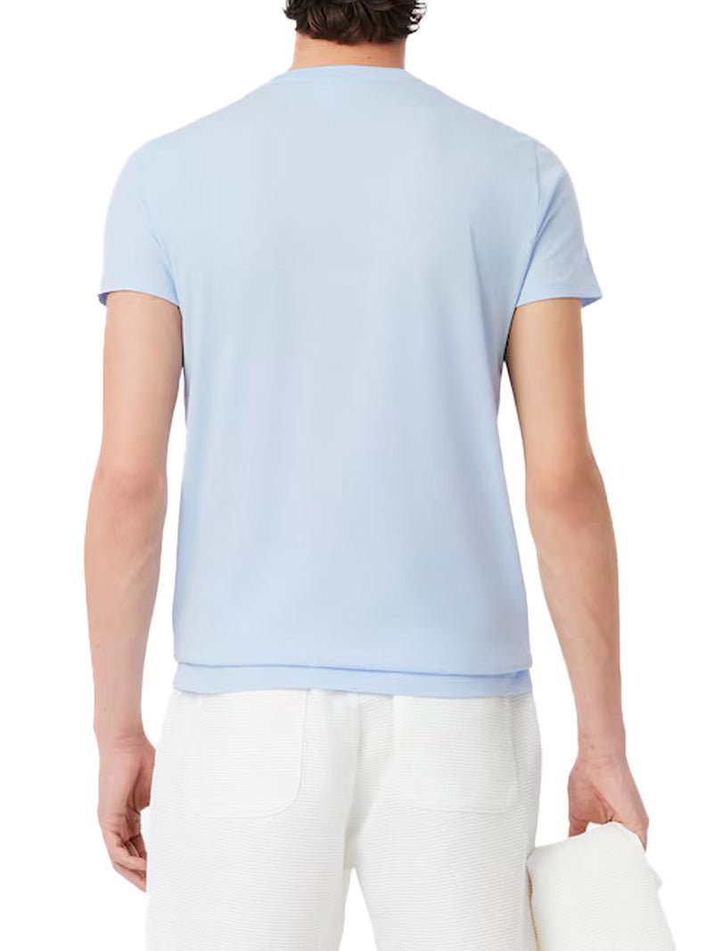 T-S manches courtes  Lacoste TH6709 T01 BLEU CLAIR