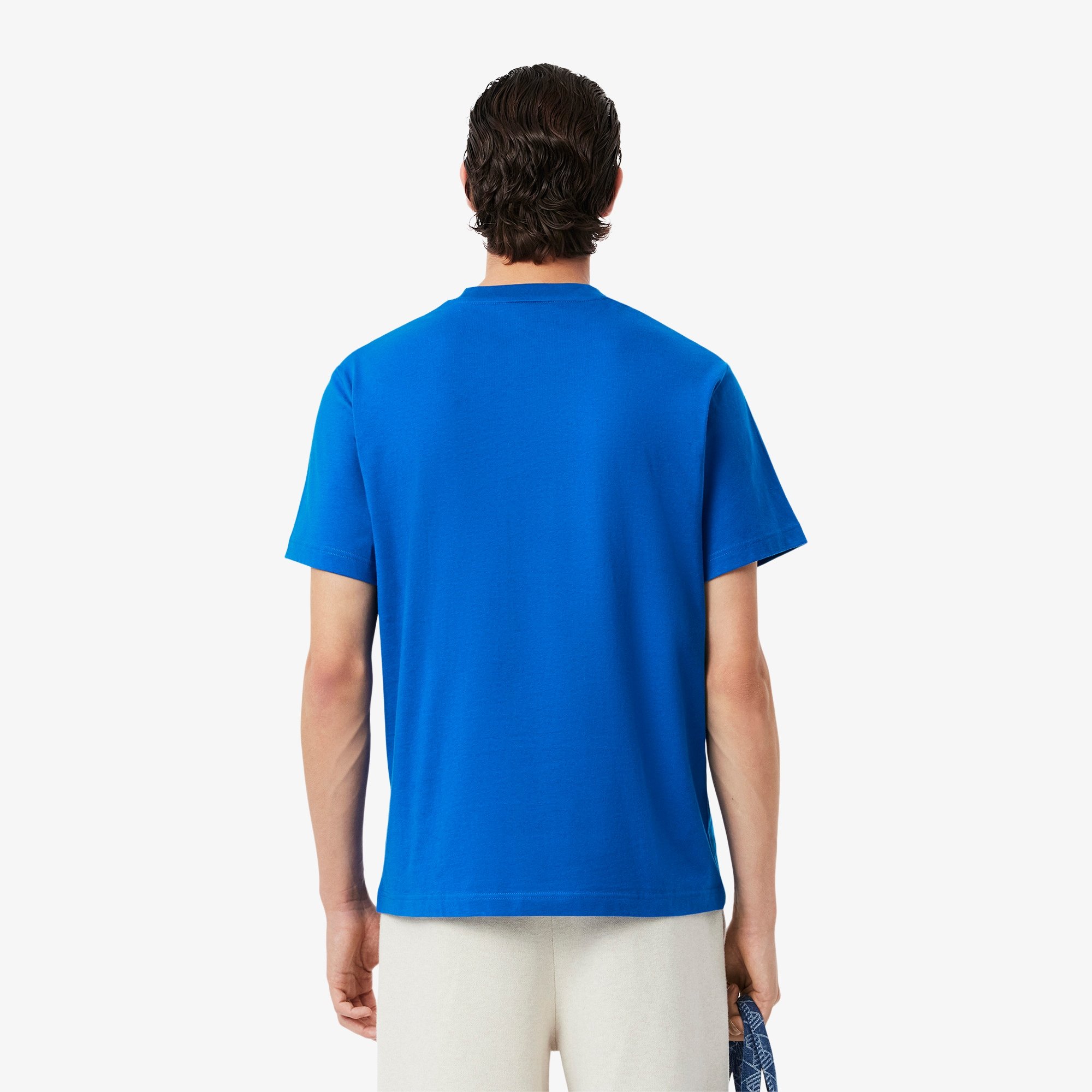 T-S manches courtes  Lacoste TH7318 3D3 BLUE DENIM