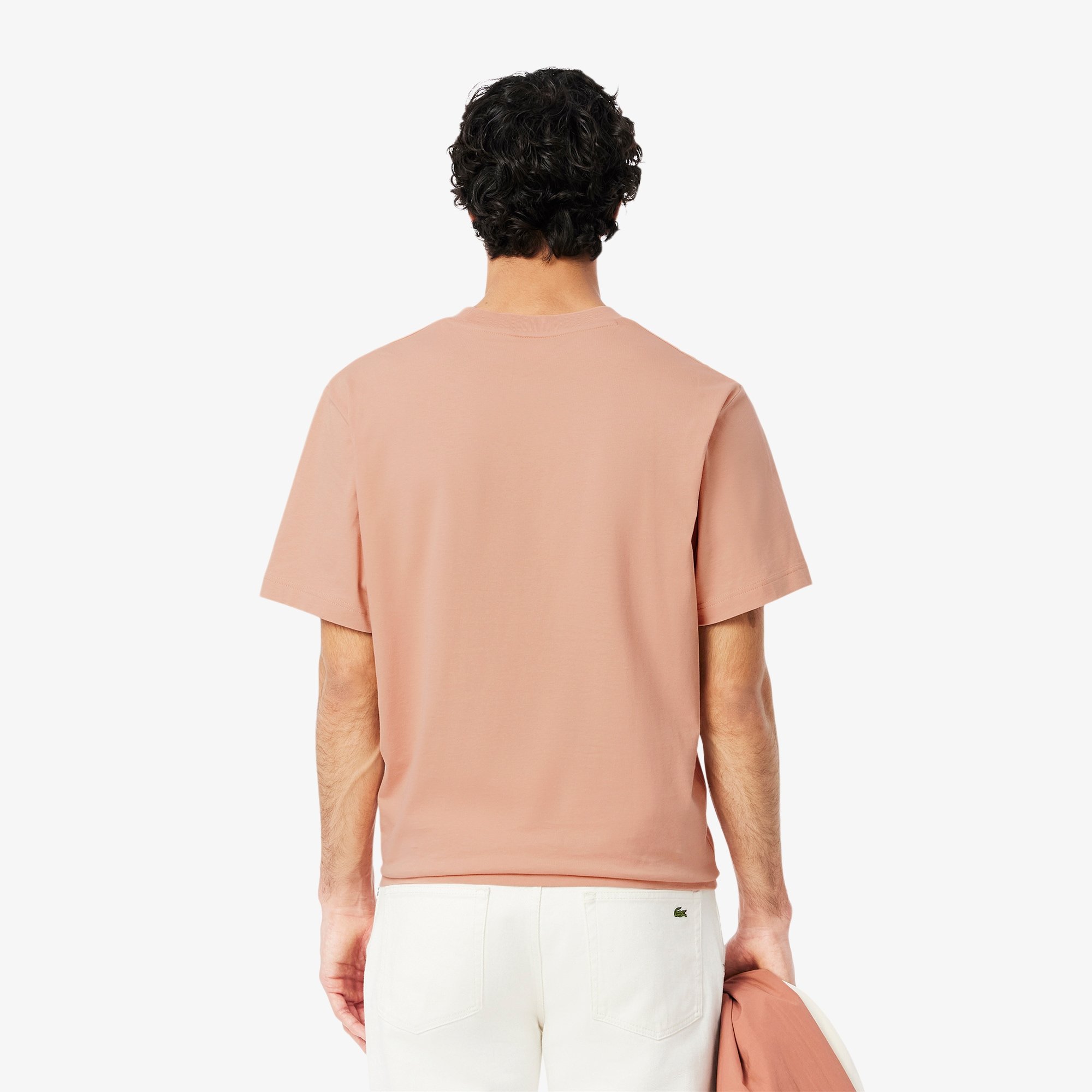 T-S manches courtes  Lacoste TH7318 ZIH BEIGE ROSÉ