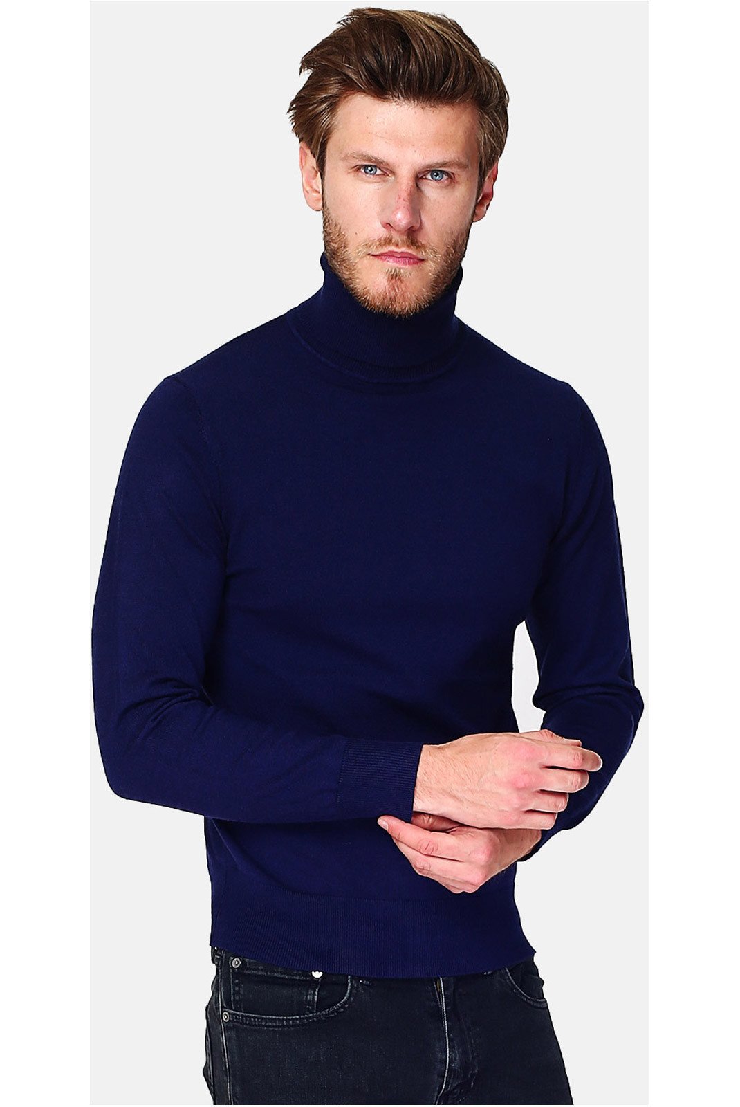   Le Cachemire français CF-87_BLEU_NUIT 