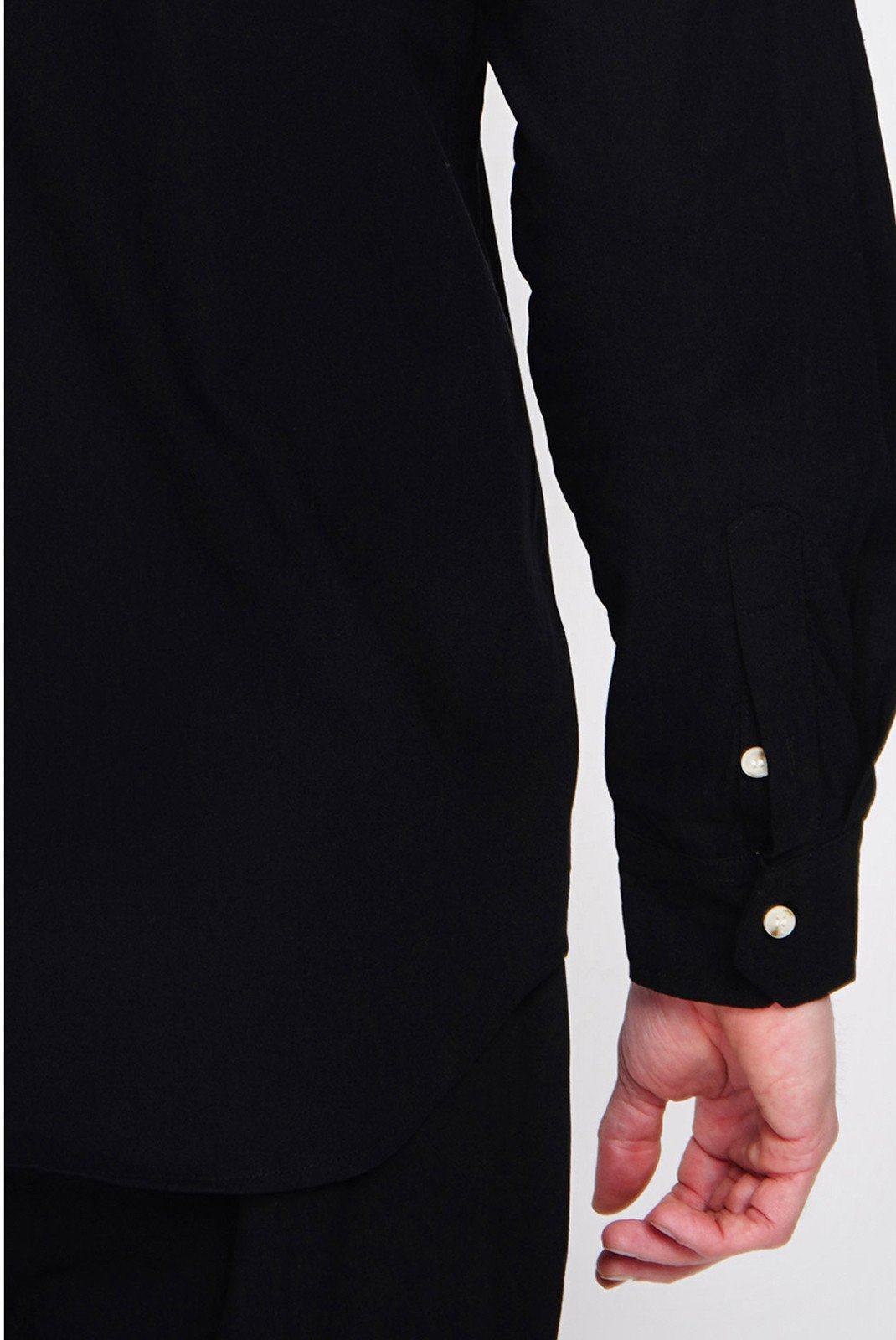 Chemises manches longues  LE SECRET DU LIN LS25-162_NOIR Noir