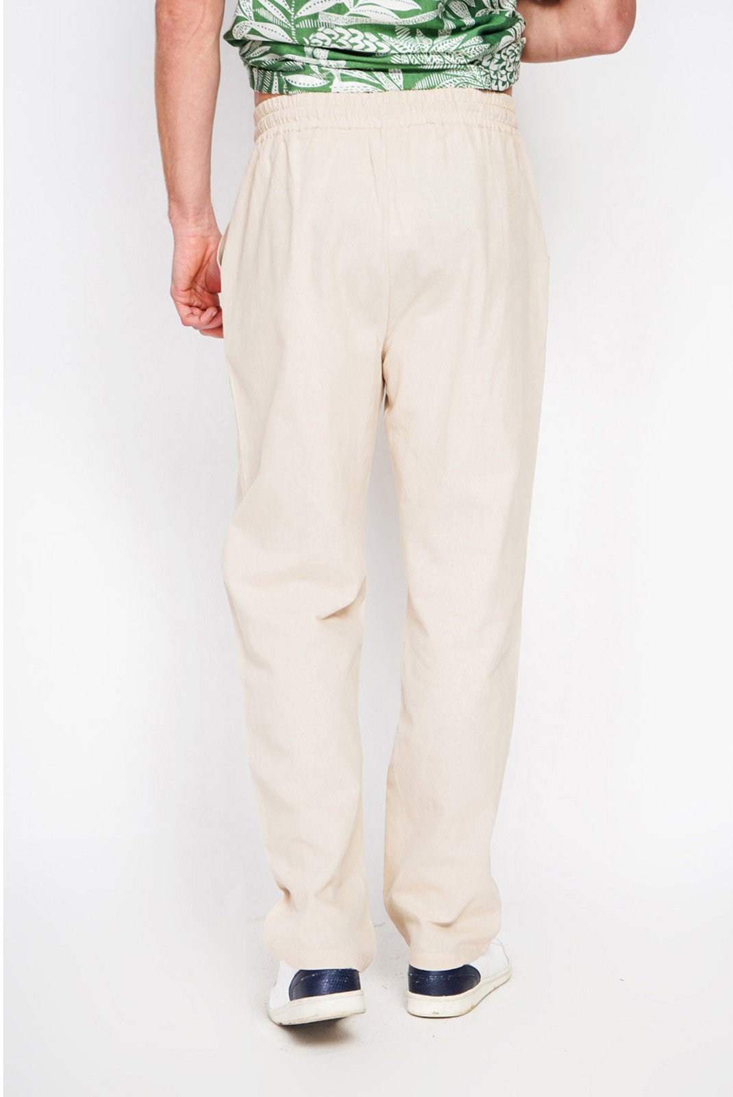 Pantalons chino/citadin  LE SECRET DU LIN LS25-163_LIN Beige