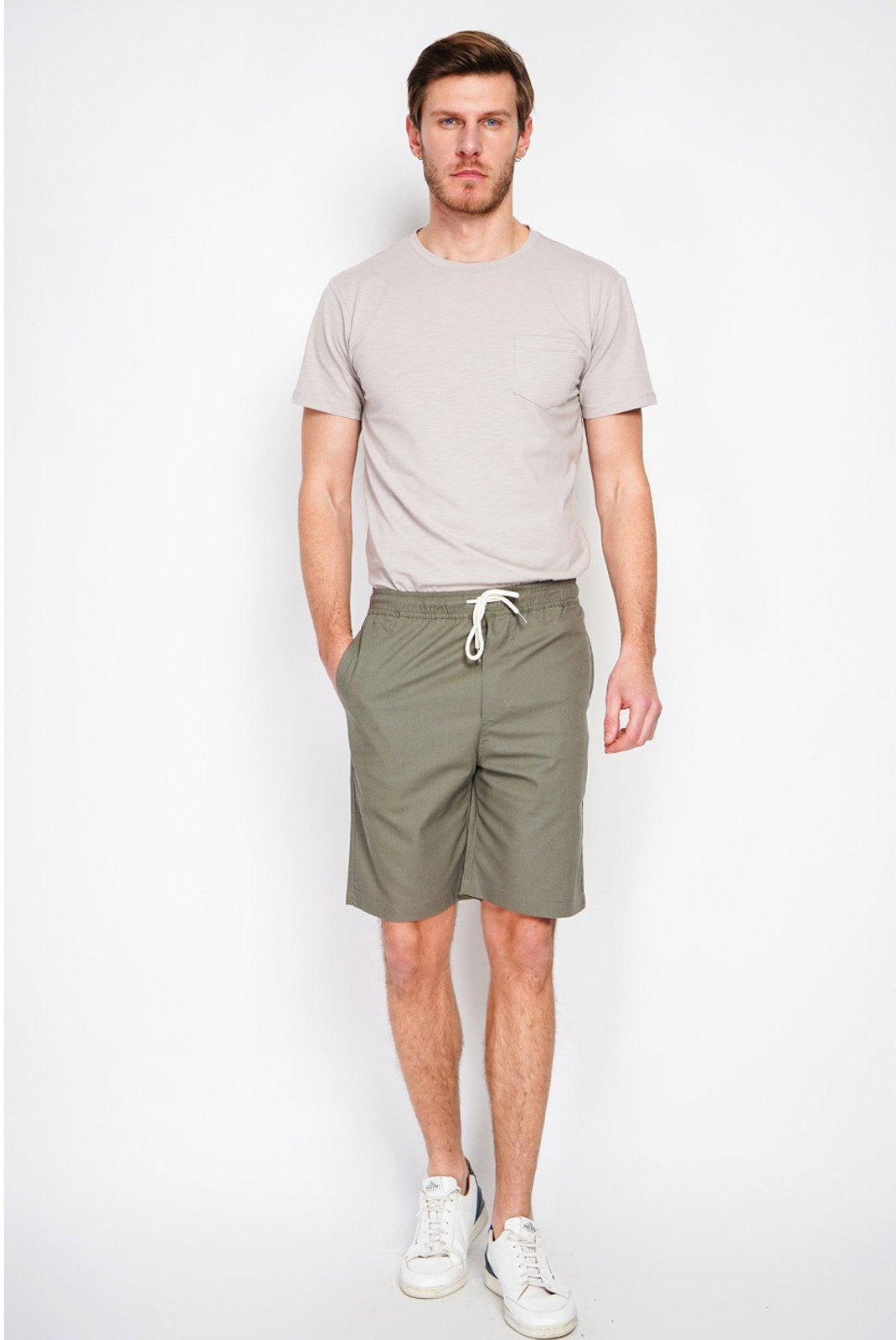 Shorts & Bermudas  LE SECRET DU LIN LS25-168_KAKI Kaki
