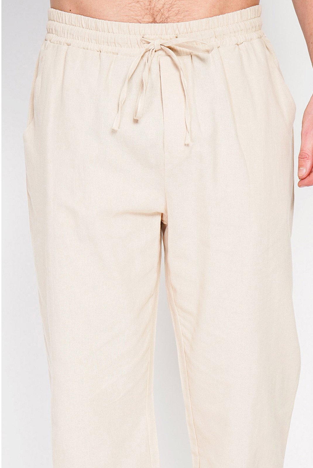 Pantalons chino/citadin  LE SECRET DU LIN LS25-163_LIN Beige
