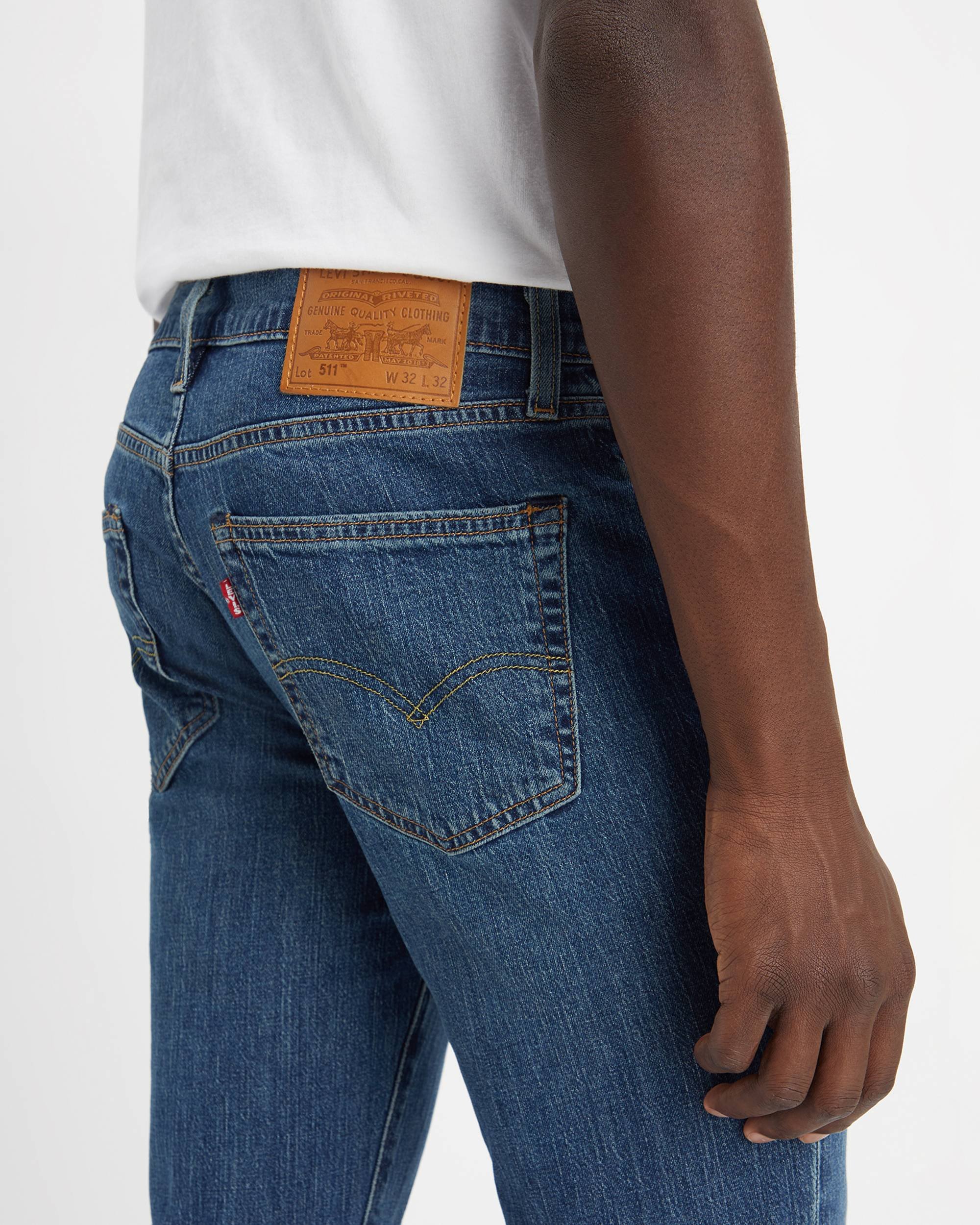 slim / skinny  Levi's 0451157020 DARK INDIGO - FLAT FI