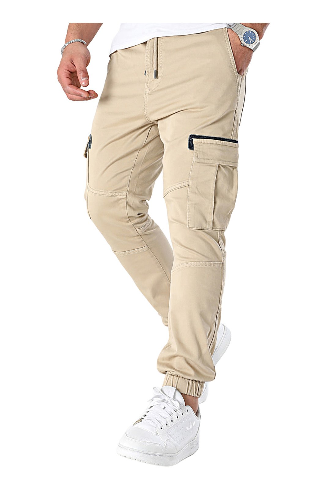 Pantalons chino/citadin  Kaporal MALKI XBEIGE