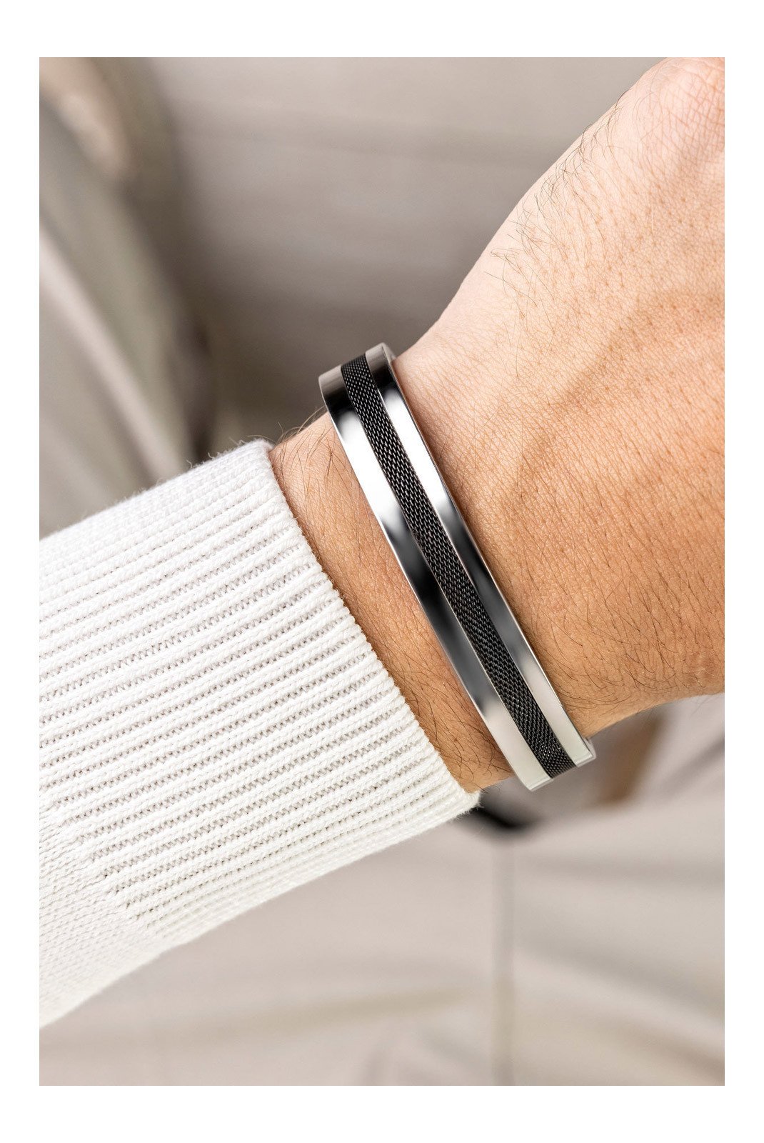 Bijoux  MARC MALONE MCGB5003SB Silver and black