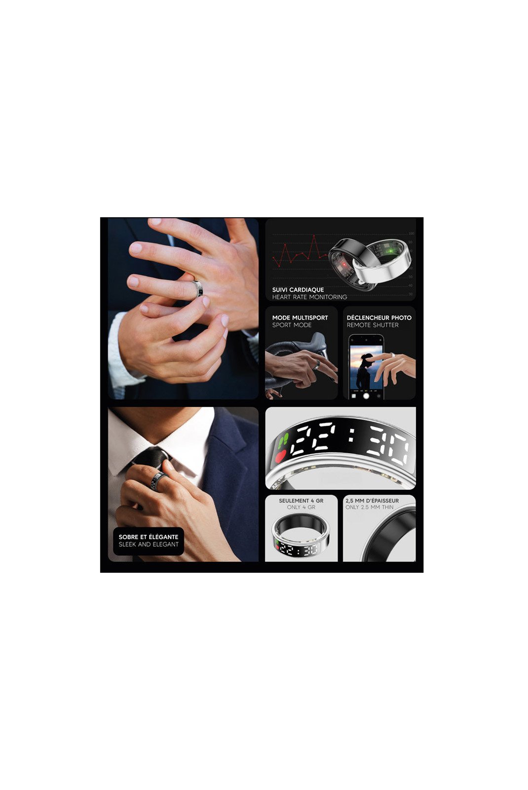 Bijoux  MOGIE MG041 Coloris Noir 