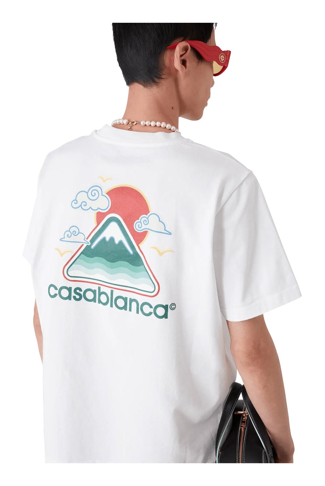 T-S manches courtes  Casa blanca MPF25-JTS-001-04 WHITE JERSEY