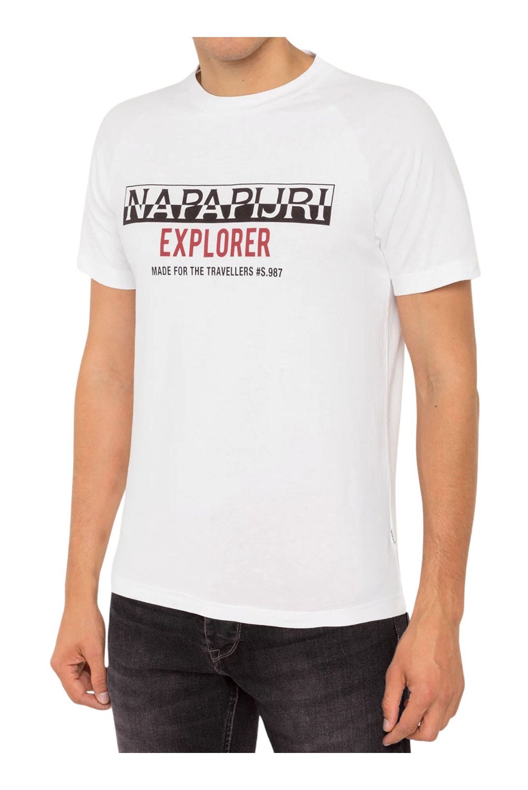 T-S manches courtes  Napapijri N0YIX3002 WHITE