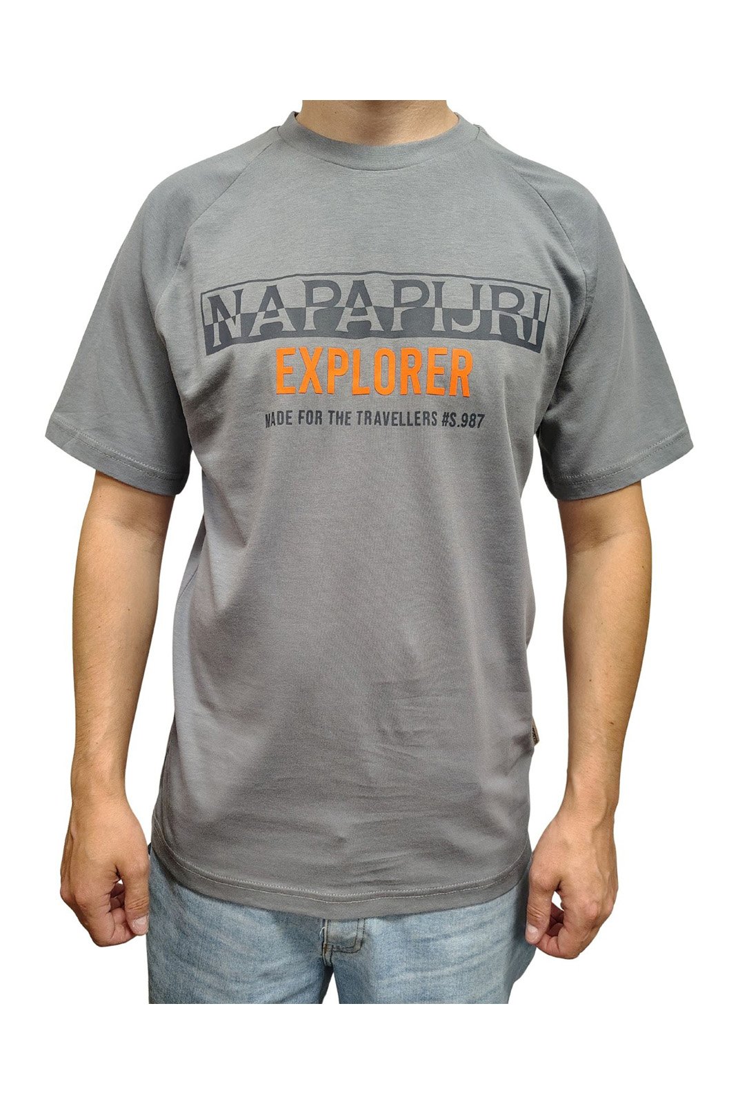 T-S manches courtes  Napapijri N0YIX3160 GREY