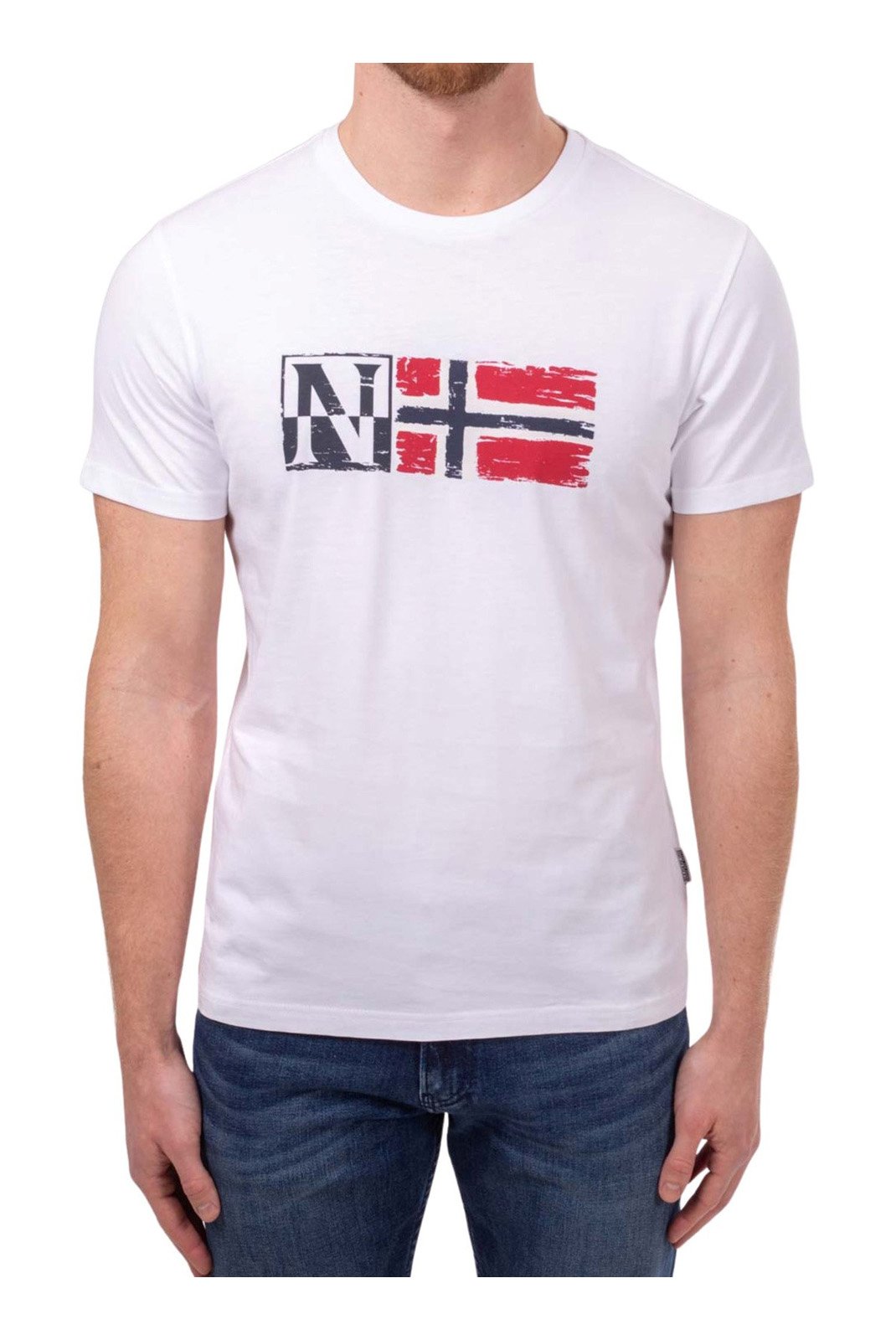 T-S manches courtes  Napapijri NP0A4HJN002 WHITE