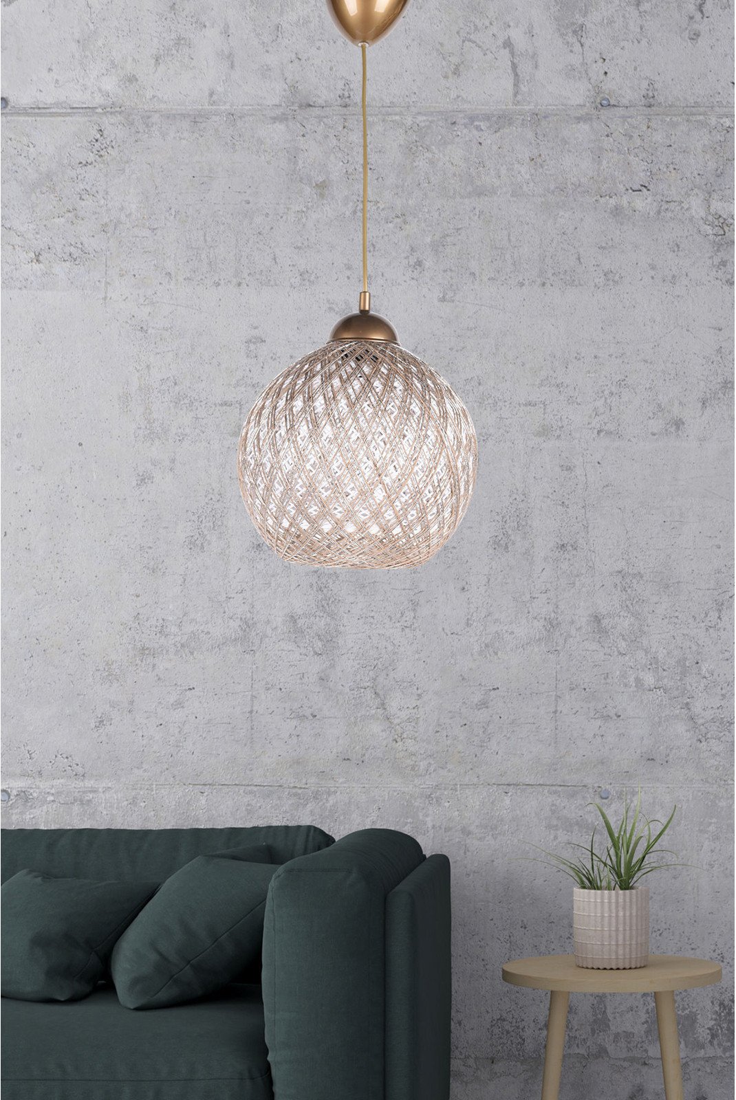 Lustres et suspensions  Opviq 687HMY1160 Argent/Blanc