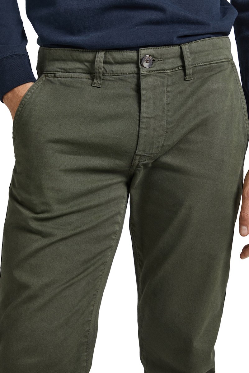 Pantalons chino/citadin  Pepe jeans PM211491C34-728 728OLIVE GREEN