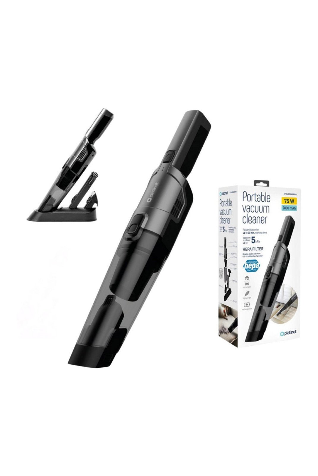 Aspirateur & accessoires d'entretien  PLATINET PCVC2800PRO Noir